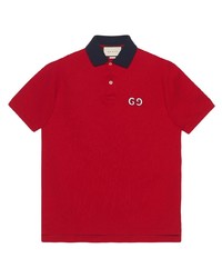 Мужская красная футболка-поло от Gucci