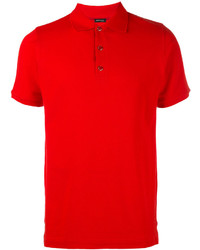Мужская красная футболка-поло от Kiton