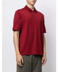 Мужская красная футболка-поло от Salvatore Ferragamo