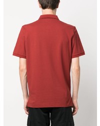 Мужская красная футболка-поло от C.P. Company