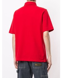 Мужская красная футболка-поло от Moncler