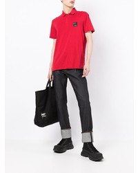 Мужская красная футболка-поло от Armani Exchange