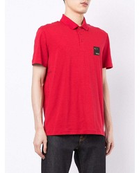 Мужская красная футболка-поло от Armani Exchange