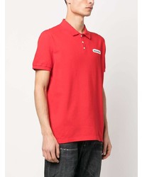 Мужская красная футболка-поло от DSQUARED2