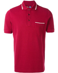 Мужская красная футболка-поло от Loro Piana