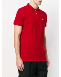 Мужская красная футболка-поло от MAISON KITSUNÉ