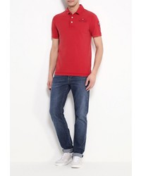 Мужская красная футболка-поло от Napapijri