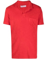 Мужская красная футболка-поло от Orlebar Brown