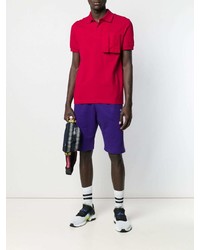 Мужская красная футболка-поло от Raf Simons X Fred Perry