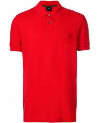 Мужская красная футболка-поло от Paul Smith