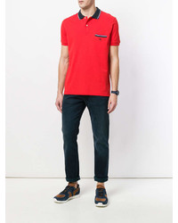 Мужская красная футболка-поло от Fay