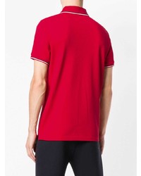 Мужская красная футболка-поло от Moncler