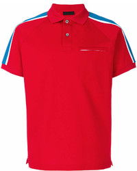 Мужская красная футболка-поло от Prada