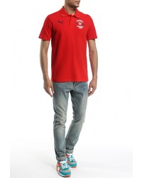 Мужская красная футболка-поло от Puma
