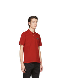 Мужская красная футболка-поло от Givenchy