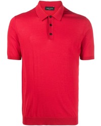 Мужская красная футболка-поло от Roberto Collina