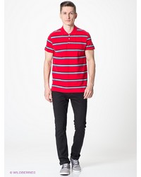 Мужская красная футболка-поло от Sela