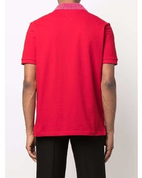 Мужская красная футболка-поло от Bottega Veneta