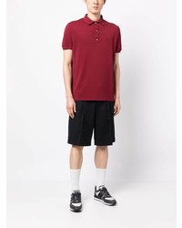 Мужская красная футболка-поло от Isaia