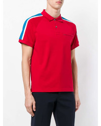 Мужская красная футболка-поло от Prada