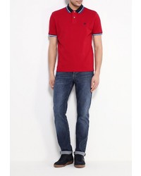 Мужская красная футболка-поло от SPRINGFIELD