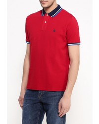 Мужская красная футболка-поло от SPRINGFIELD