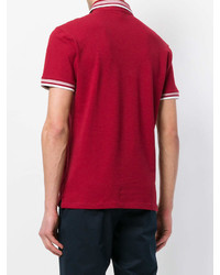 Мужская красная футболка-поло от Emporio Armani