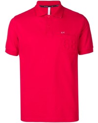 Мужская красная футболка-поло от Sun 68