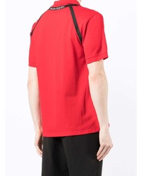 Мужская красная футболка-поло от Alexander McQueen