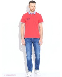 Мужская красная футболка-поло от Tom Tailor
