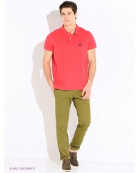 Мужская красная футболка-поло от United Colors of Benetton