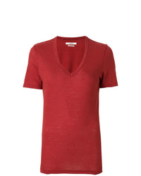 Женская красная футболка с v-образным вырезом от Isabel Marant Etoile