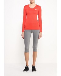 Женская красная футболка с длинным рукавом от Nike