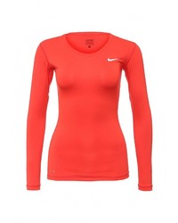 Женская красная футболка с длинным рукавом от Nike