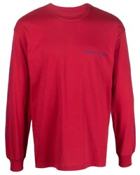 Мужская красная футболка с длинным рукавом от PACCBET