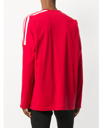 Мужская красная футболка с длинным рукавом от Y-3