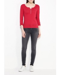 Женская красная футболка с длинным рукавом от SPRINGFIELD