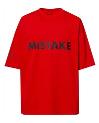 Мужская красная футболка с круглым вырезом с принтом от A BETTER MISTAKE