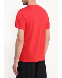 Мужская красная футболка с круглым вырезом с принтом от adidas Performance