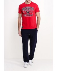 Мужская красная футболка с круглым вырезом с принтом от Atributika &amp; Club™