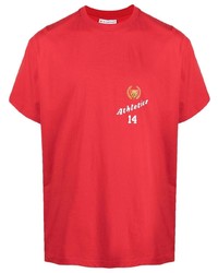 Мужская красная футболка с круглым вырезом с принтом от BEL-AIR ATHLETICS