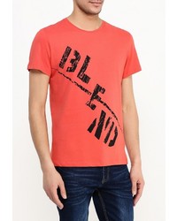 Мужская красная футболка с круглым вырезом с принтом от BLEND
