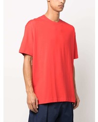 Мужская красная футболка с круглым вырезом с принтом от Comme Des Garcons SHIRT