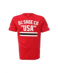 Мужская красная футболка с круглым вырезом с принтом от DC Shoes