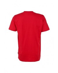Мужская красная футболка с круглым вырезом с принтом от Everlast