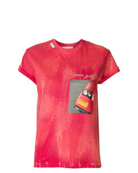 Женская красная футболка с круглым вырезом с принтом от Forte Dei Marmi Couture