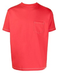 Мужская красная футболка с круглым вырезом с принтом от FURSAC