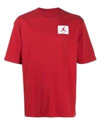 Мужская красная футболка с круглым вырезом с принтом от Jordan