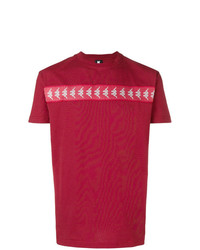 Мужская красная футболка с круглым вырезом с принтом от Kappa Kontroll
