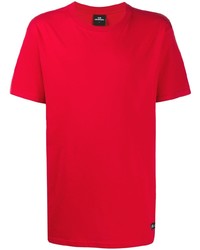 Мужская красная футболка с круглым вырезом с принтом от Les (Art)ists